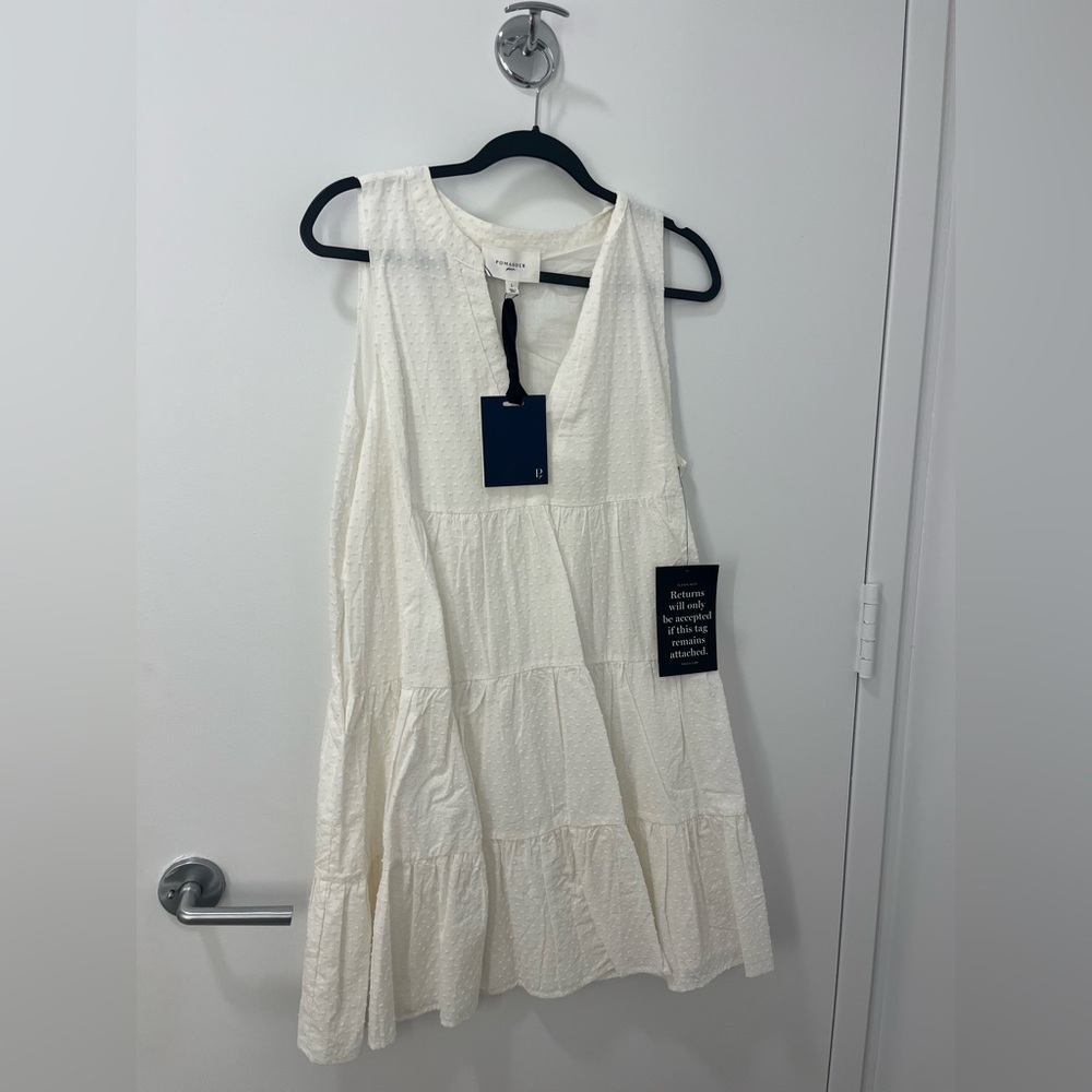 Pomander Place Cream Sleeveless Midi Dress